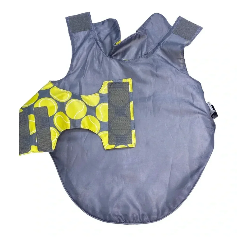 Small dog tennis ball raincoat medium